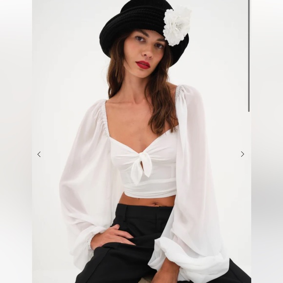 For Love And Lemons Tops - For Love & Lemons Trisha Crop Top